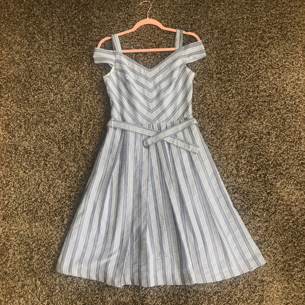 Blue Striped Dress